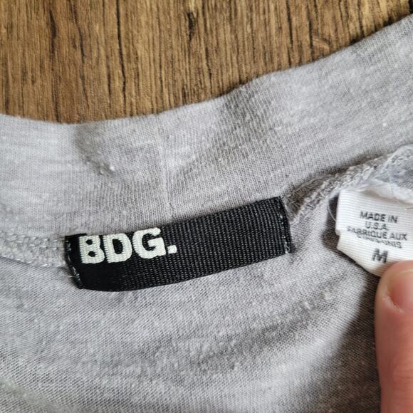 BDG Women's Long Sleeve Gray Button Up Sweater Cardigan Size Medium - Picture 5 of 11